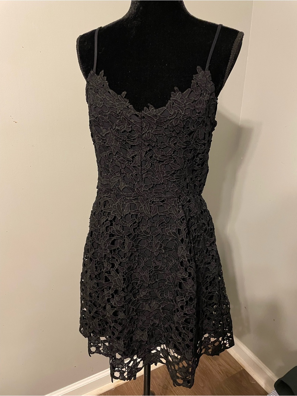Francesca's Black Lace Dress